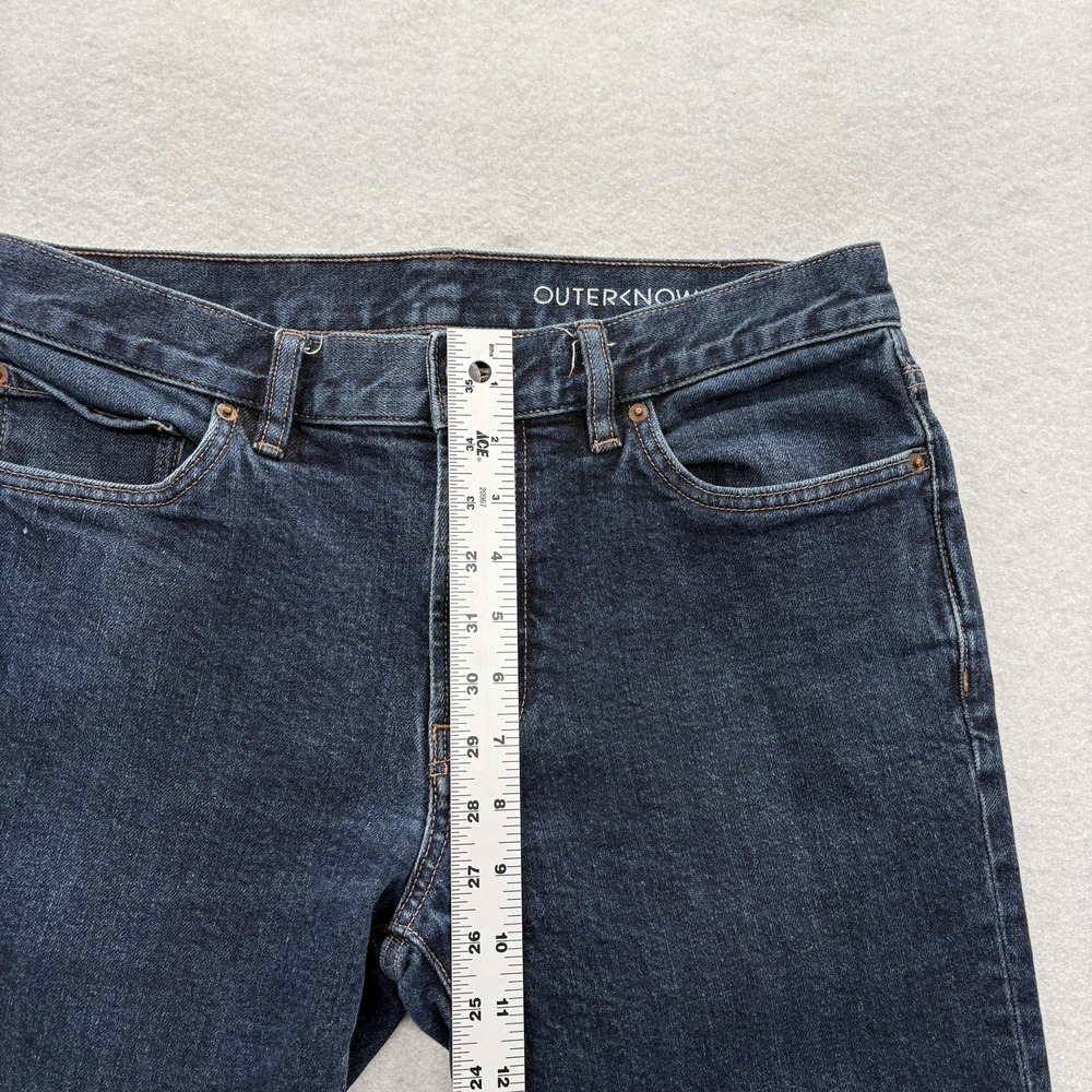 Outerknown Men’s Slim Jeans in Dark Indigo - Picture 8 of 14
